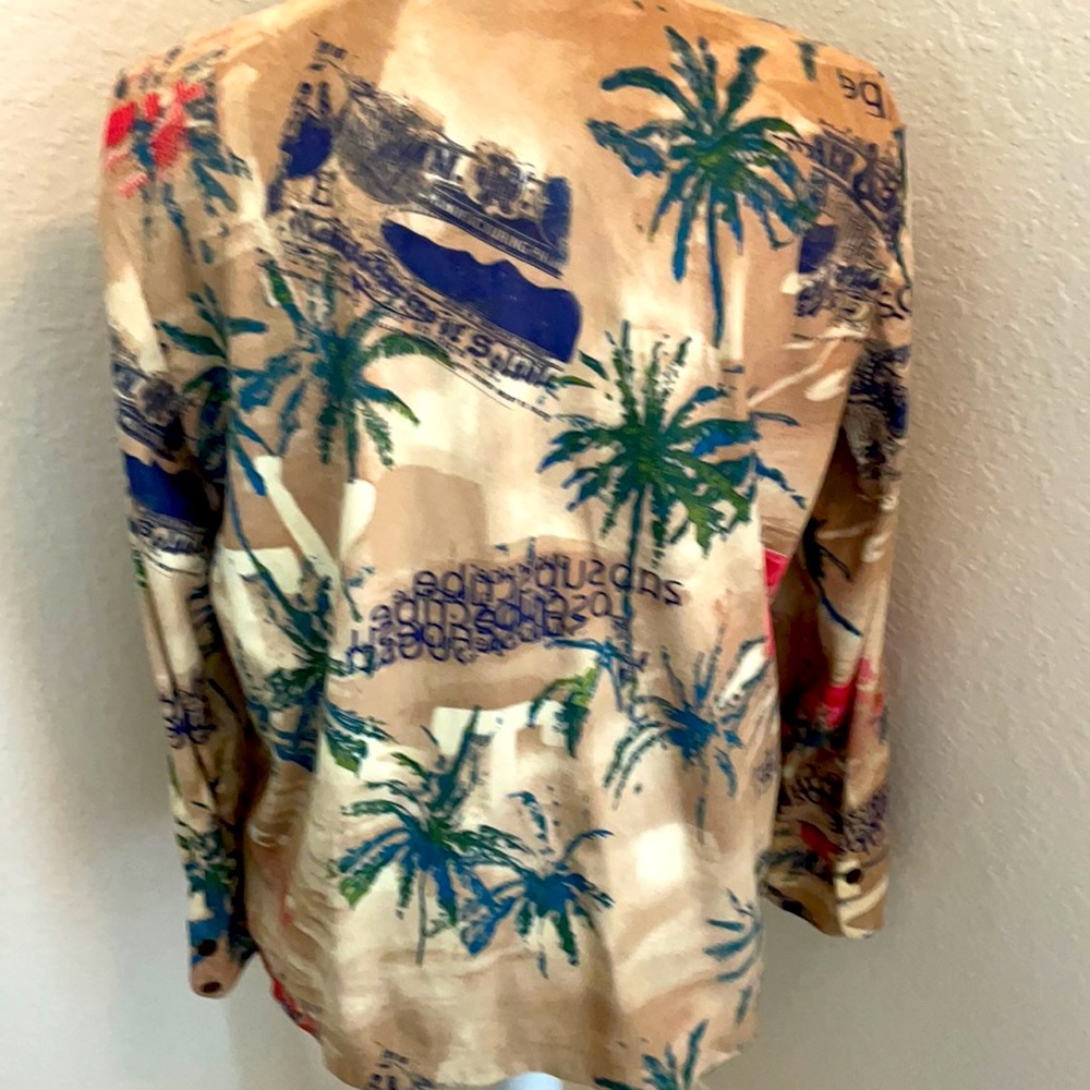 Caribbean Joe women’s long sleeve top size petite large - Picture 4 of 7